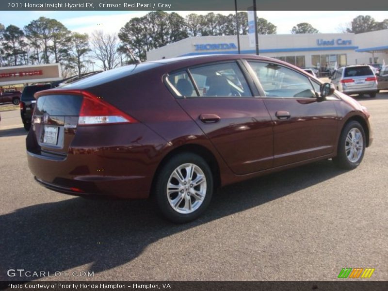 Crimson Red Pearl / Gray 2011 Honda Insight Hybrid EX