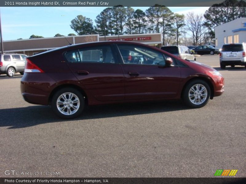 Crimson Red Pearl / Gray 2011 Honda Insight Hybrid EX