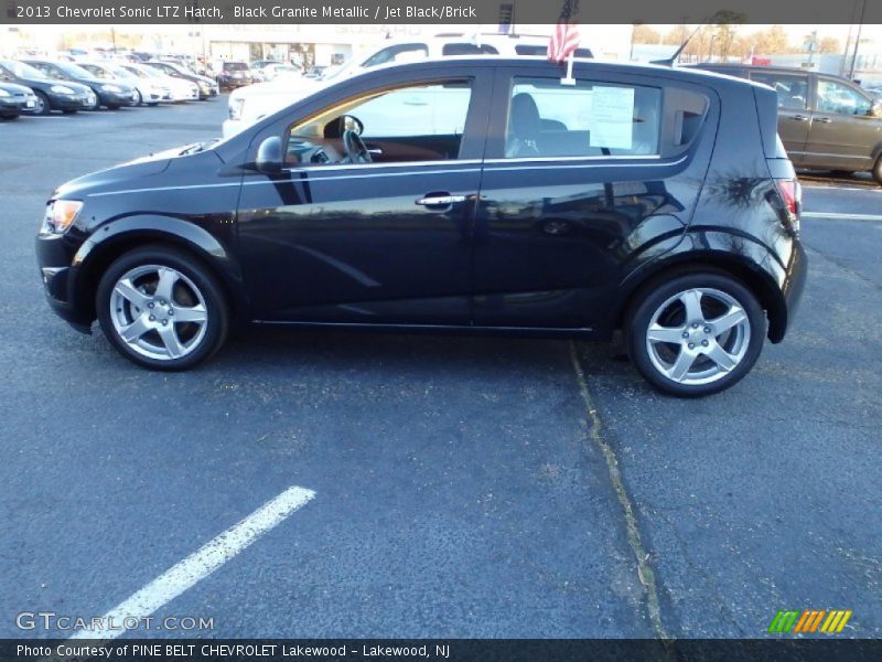 Black Granite Metallic / Jet Black/Brick 2013 Chevrolet Sonic LTZ Hatch