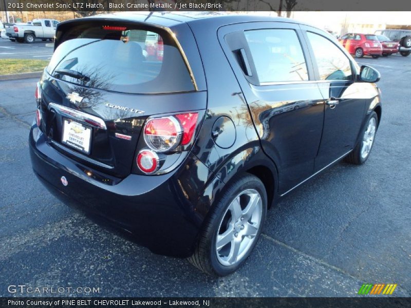 Black Granite Metallic / Jet Black/Brick 2013 Chevrolet Sonic LTZ Hatch