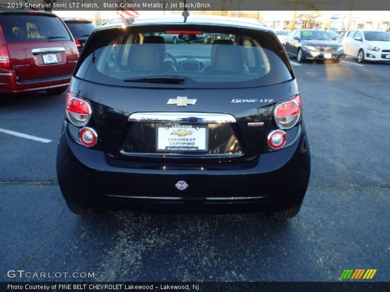 Black Granite Metallic / Jet Black/Brick 2013 Chevrolet Sonic LTZ Hatch