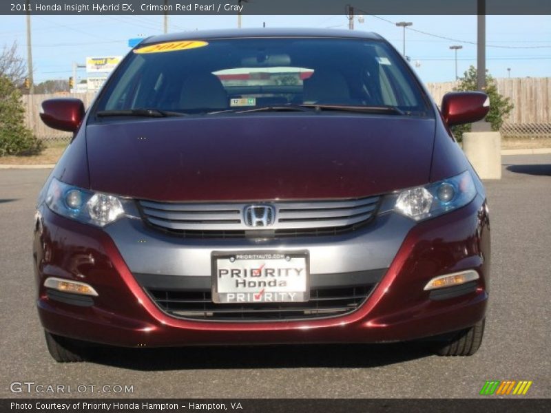 Crimson Red Pearl / Gray 2011 Honda Insight Hybrid EX