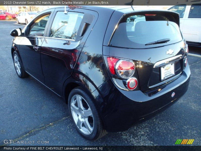 Black Granite Metallic / Jet Black/Brick 2013 Chevrolet Sonic LTZ Hatch