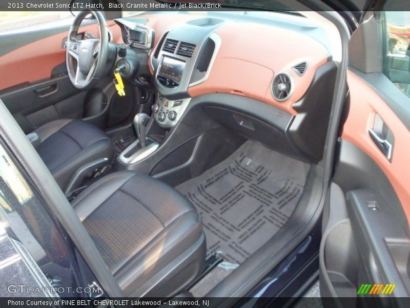 Black Granite Metallic / Jet Black/Brick 2013 Chevrolet Sonic LTZ Hatch