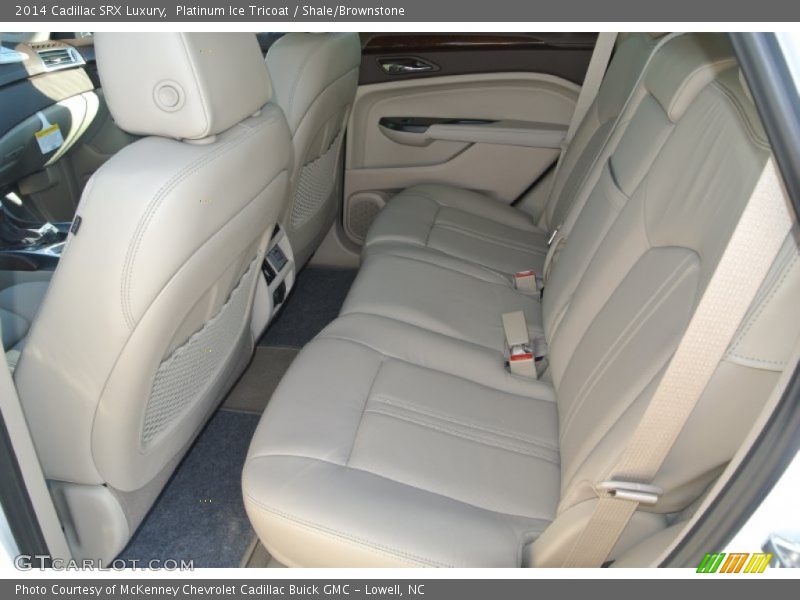 Platinum Ice Tricoat / Shale/Brownstone 2014 Cadillac SRX Luxury