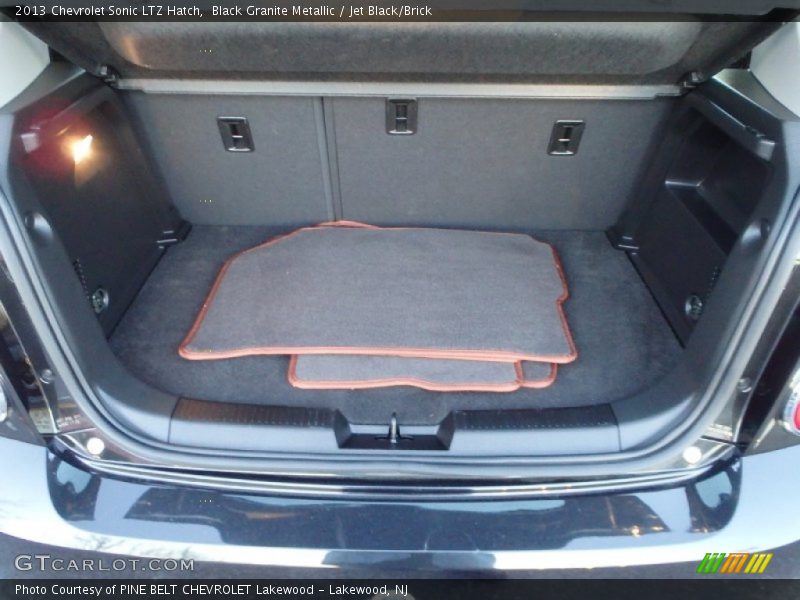 Black Granite Metallic / Jet Black/Brick 2013 Chevrolet Sonic LTZ Hatch