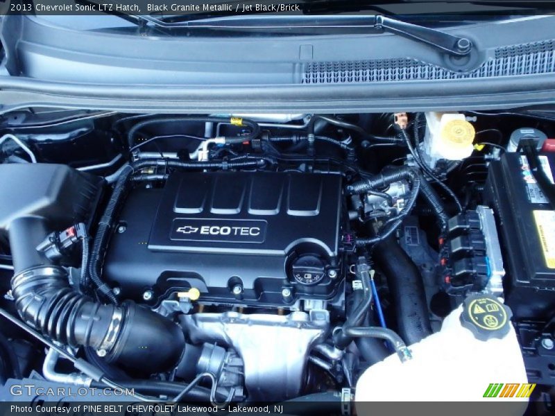 Black Granite Metallic / Jet Black/Brick 2013 Chevrolet Sonic LTZ Hatch