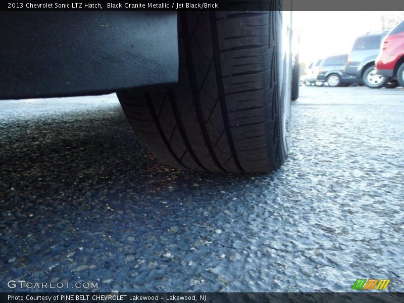 Black Granite Metallic / Jet Black/Brick 2013 Chevrolet Sonic LTZ Hatch