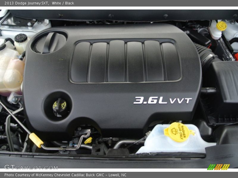 White / Black 2013 Dodge Journey SXT