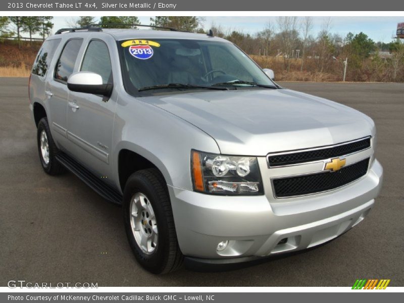 Silver Ice Metallic / Ebony 2013 Chevrolet Tahoe LT 4x4