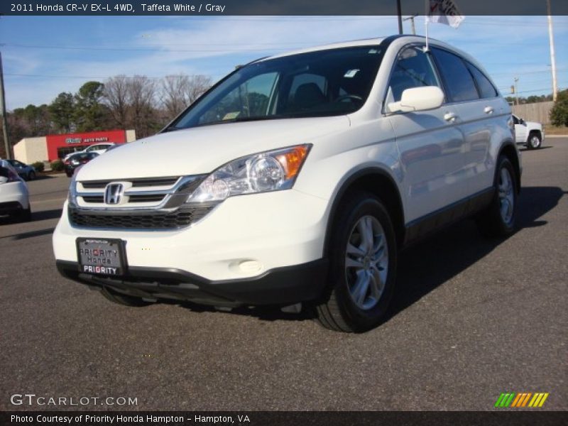 Taffeta White / Gray 2011 Honda CR-V EX-L 4WD