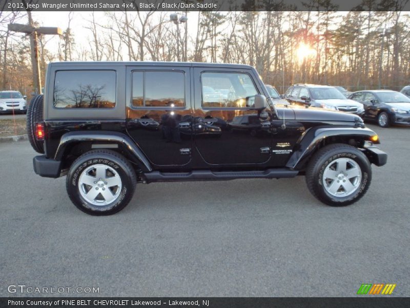 Black / Black/Dark Saddle 2012 Jeep Wrangler Unlimited Sahara 4x4