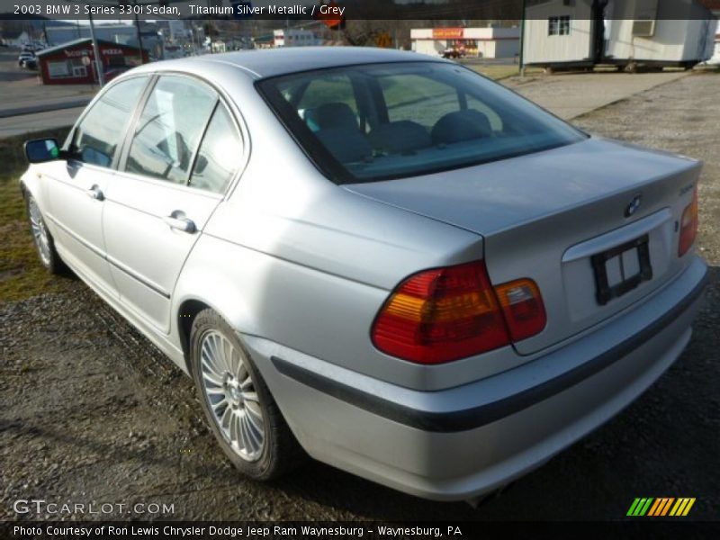 Titanium Silver Metallic / Grey 2003 BMW 3 Series 330i Sedan