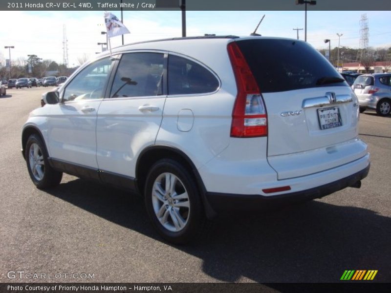 Taffeta White / Gray 2011 Honda CR-V EX-L 4WD