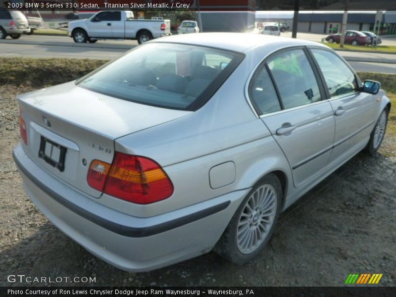 Titanium Silver Metallic / Grey 2003 BMW 3 Series 330i Sedan