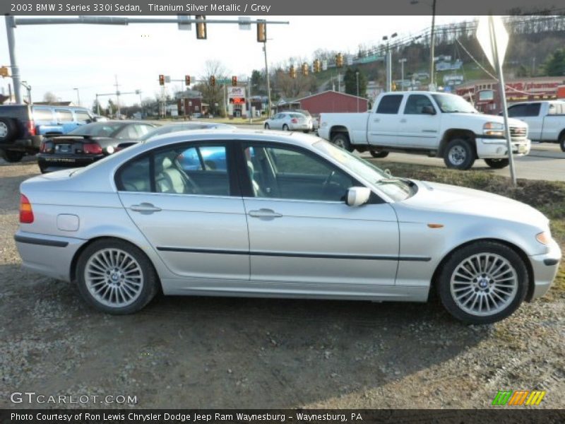 Titanium Silver Metallic / Grey 2003 BMW 3 Series 330i Sedan