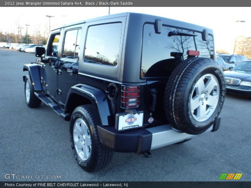 Black / Black/Dark Saddle 2012 Jeep Wrangler Unlimited Sahara 4x4