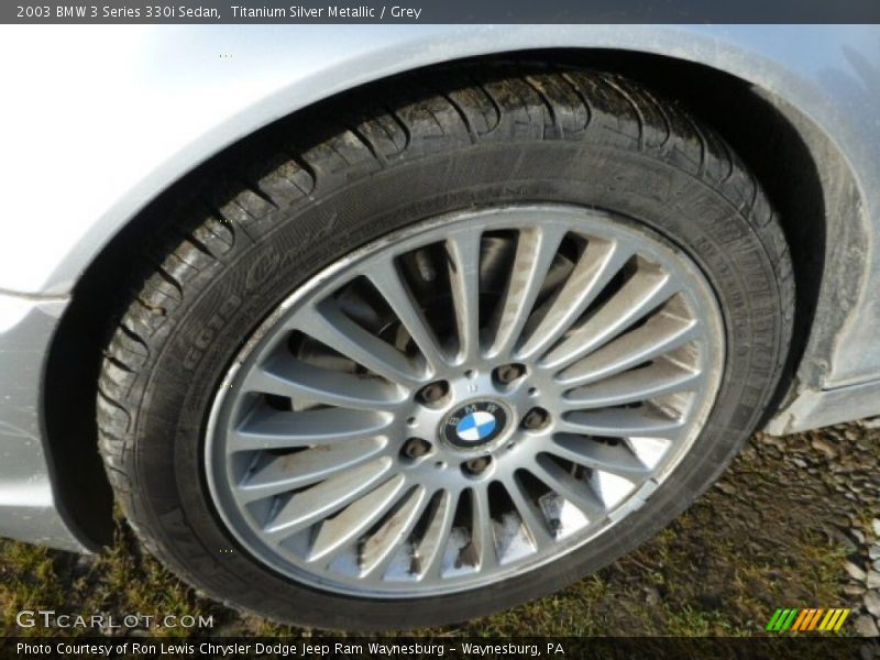 Titanium Silver Metallic / Grey 2003 BMW 3 Series 330i Sedan