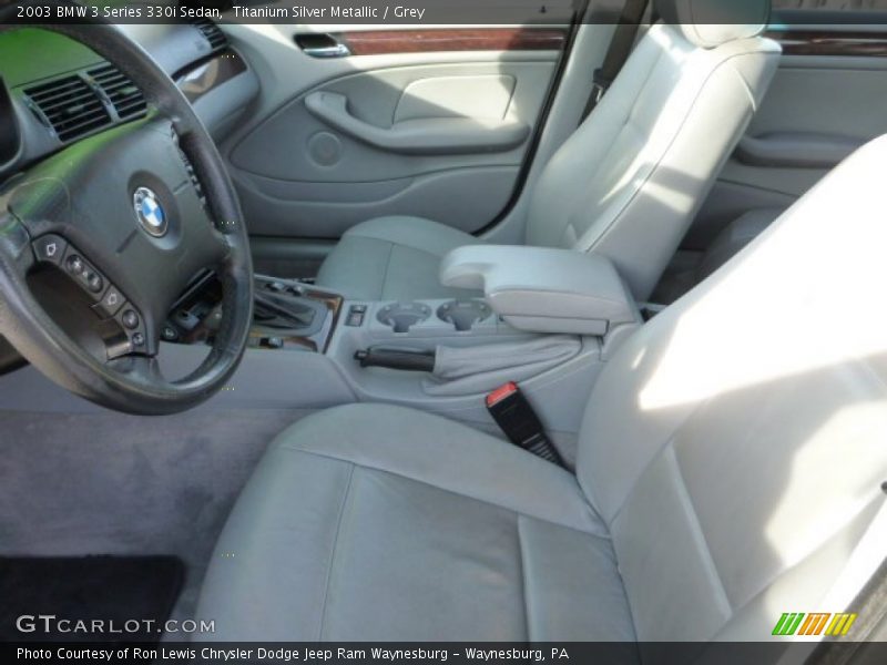 Titanium Silver Metallic / Grey 2003 BMW 3 Series 330i Sedan