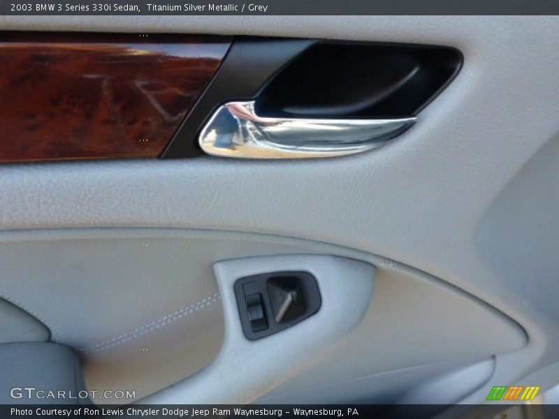 Titanium Silver Metallic / Grey 2003 BMW 3 Series 330i Sedan