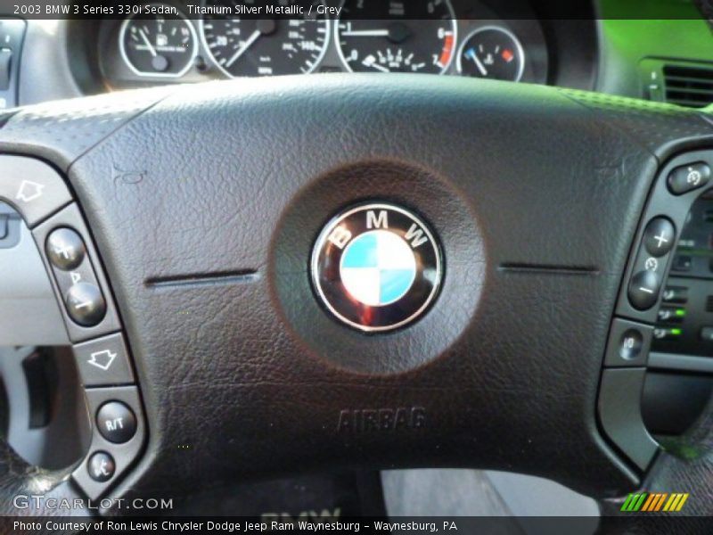 Titanium Silver Metallic / Grey 2003 BMW 3 Series 330i Sedan