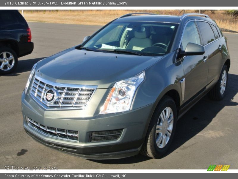Evolution Green Metallic / Shale/Ebony 2013 Cadillac SRX Luxury FWD