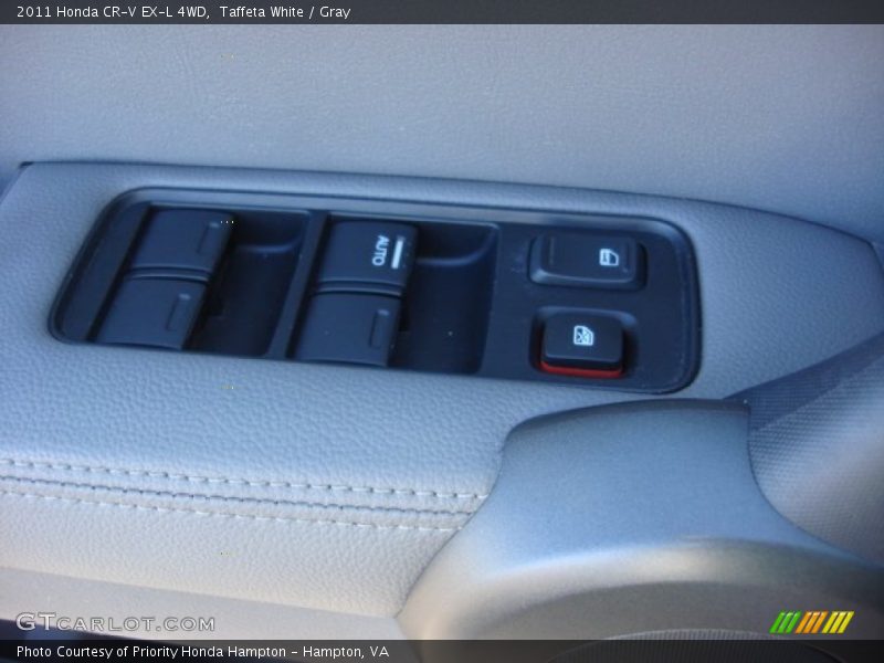 Taffeta White / Gray 2011 Honda CR-V EX-L 4WD