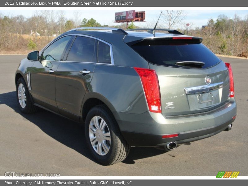 Evolution Green Metallic / Shale/Ebony 2013 Cadillac SRX Luxury FWD
