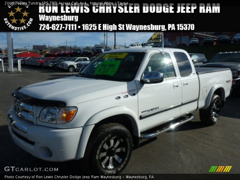 Natural White / Taupe 2006 Toyota Tundra SR5 TRD Access Cab 4x4