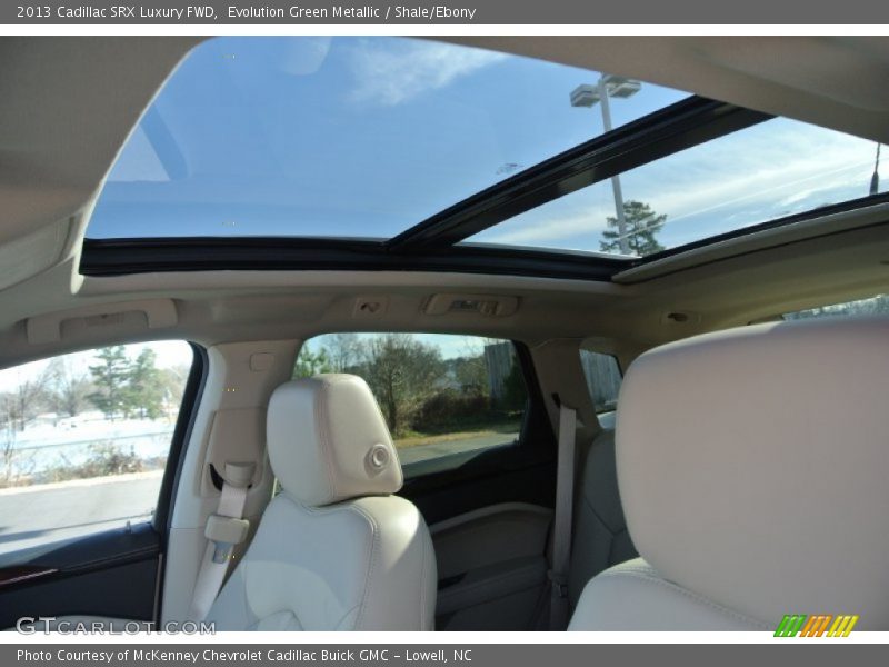 Evolution Green Metallic / Shale/Ebony 2013 Cadillac SRX Luxury FWD
