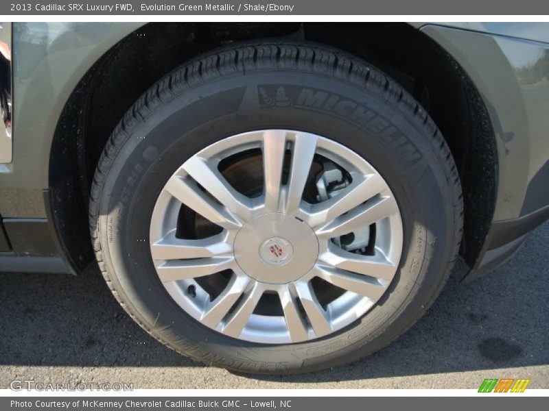 Evolution Green Metallic / Shale/Ebony 2013 Cadillac SRX Luxury FWD