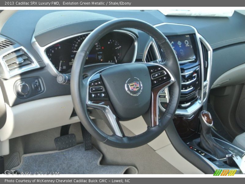 Evolution Green Metallic / Shale/Ebony 2013 Cadillac SRX Luxury FWD