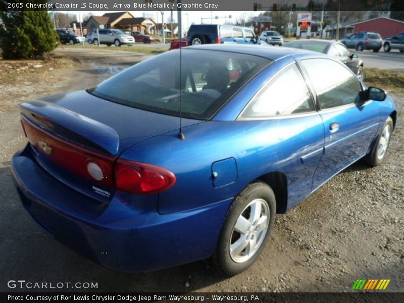 Arrival Blue Metallic / Graphite Gray 2005 Chevrolet Cavalier LS Coupe