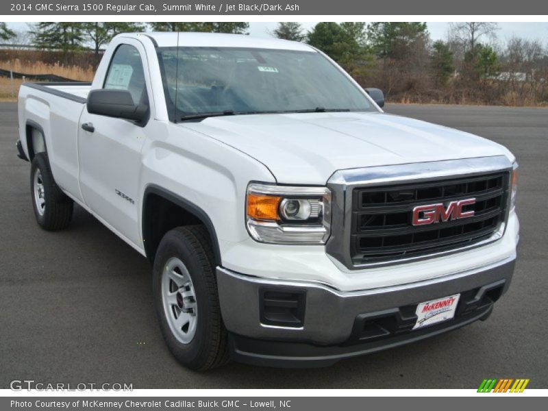 Summit White / Jet Black/Dark Ash 2014 GMC Sierra 1500 Regular Cab