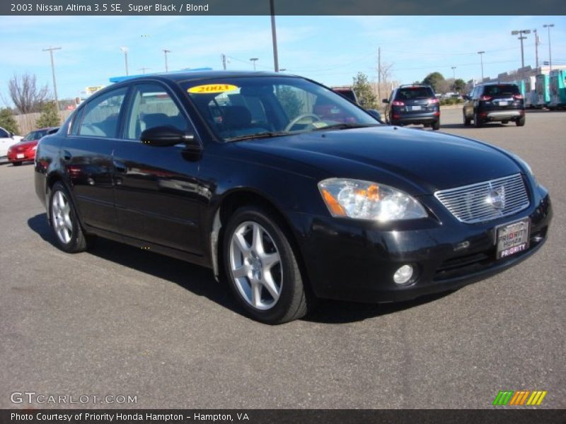 Super Black / Blond 2003 Nissan Altima 3.5 SE