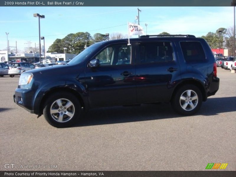 Bali Blue Pearl / Gray 2009 Honda Pilot EX-L