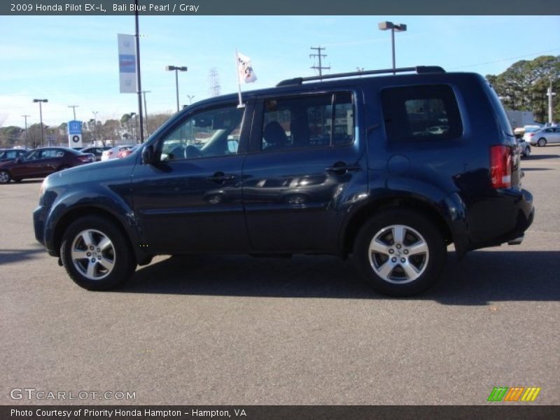 Bali Blue Pearl / Gray 2009 Honda Pilot EX-L