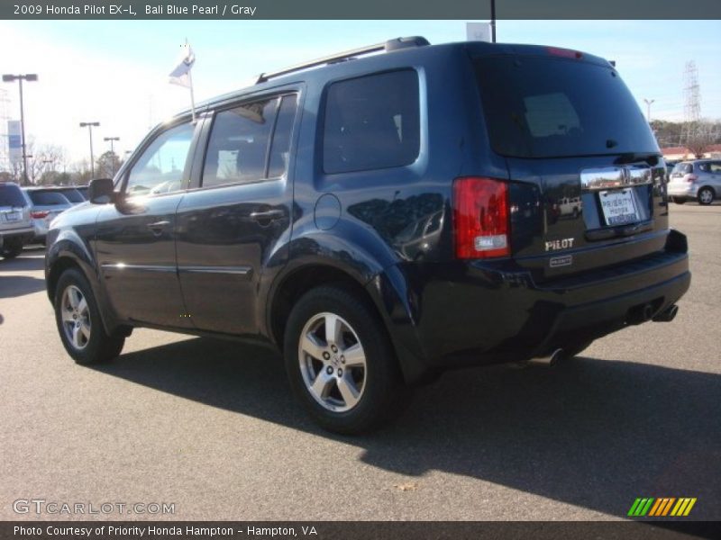 Bali Blue Pearl / Gray 2009 Honda Pilot EX-L