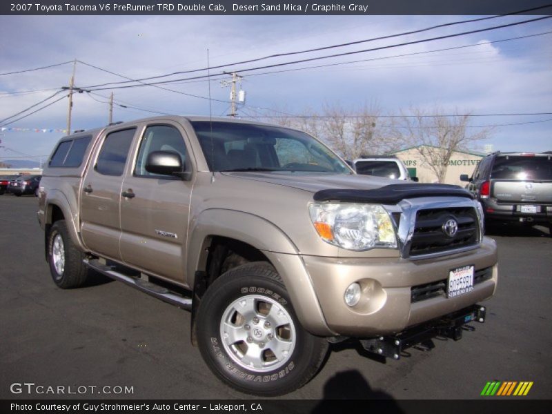 Desert Sand Mica / Graphite Gray 2007 Toyota Tacoma V6 PreRunner TRD Double Cab