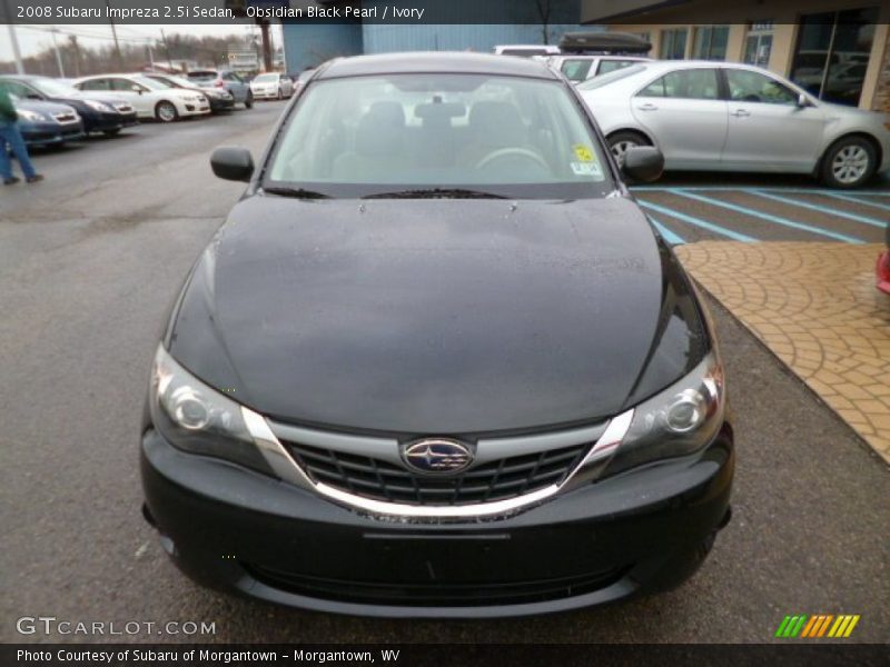 Obsidian Black Pearl / Ivory 2008 Subaru Impreza 2.5i Sedan