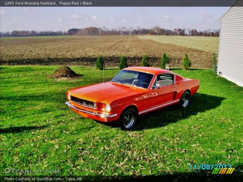 Poppy Red / Black 1965 Ford Mustang Fastback