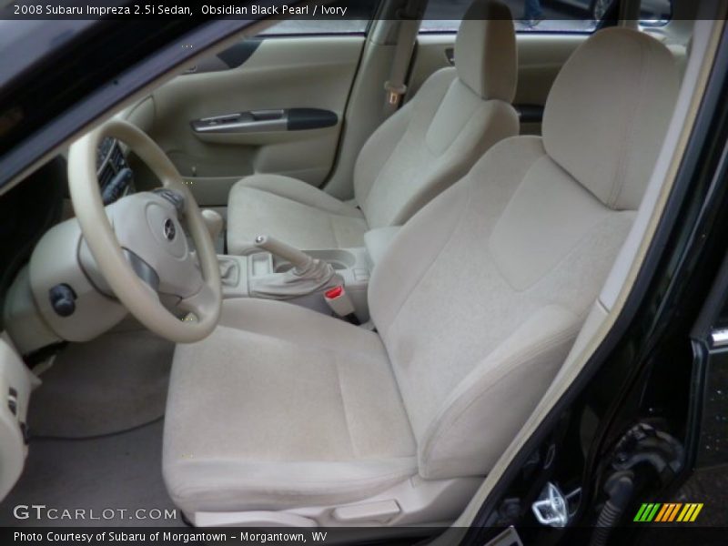 Front Seat of 2008 Impreza 2.5i Sedan