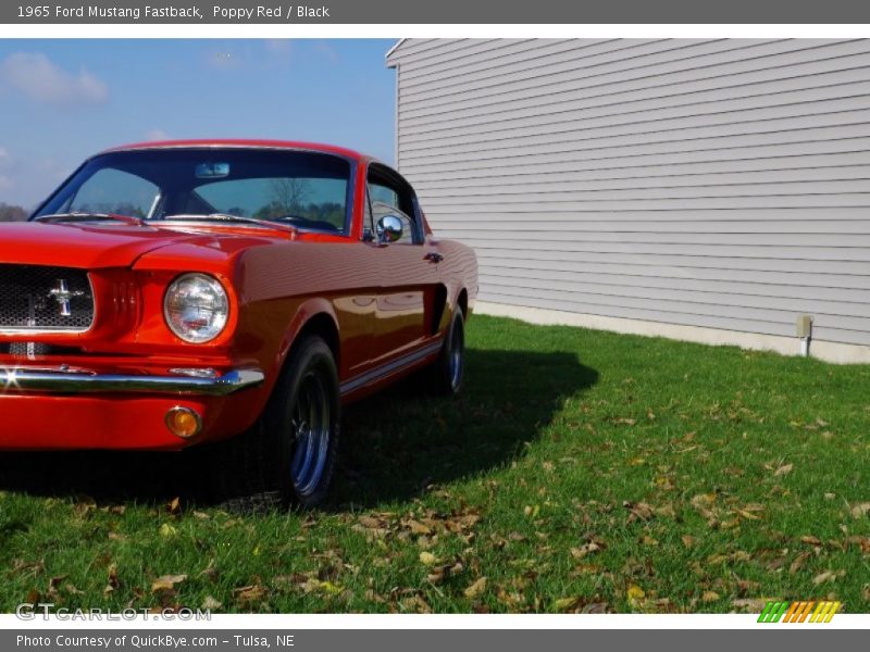 Poppy Red / Black 1965 Ford Mustang Fastback