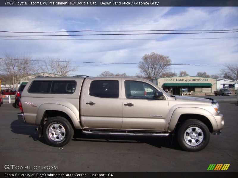 Desert Sand Mica / Graphite Gray 2007 Toyota Tacoma V6 PreRunner TRD Double Cab