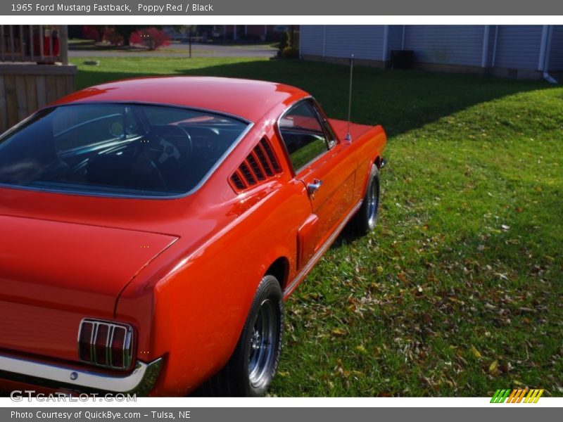 Poppy Red / Black 1965 Ford Mustang Fastback