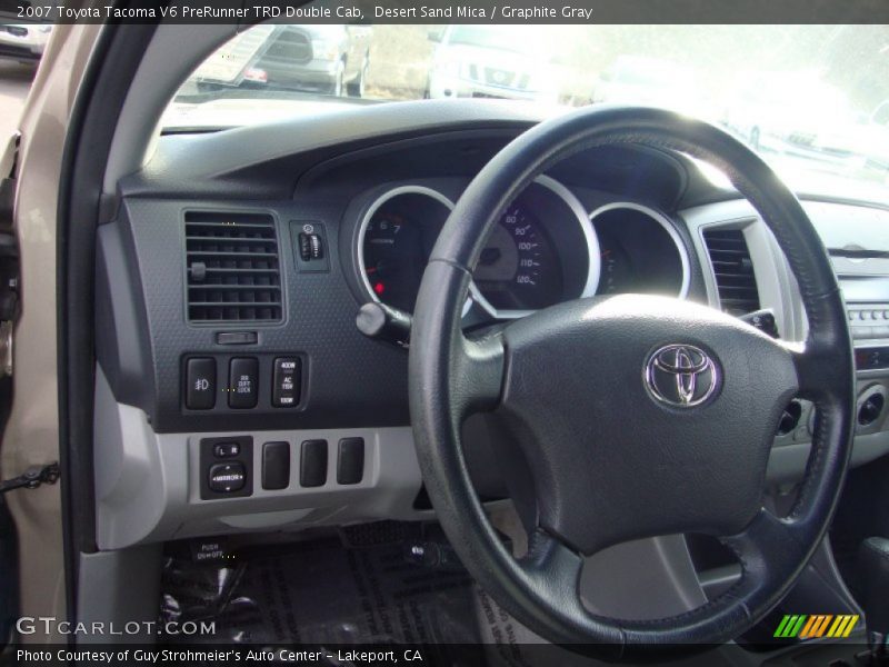 Desert Sand Mica / Graphite Gray 2007 Toyota Tacoma V6 PreRunner TRD Double Cab