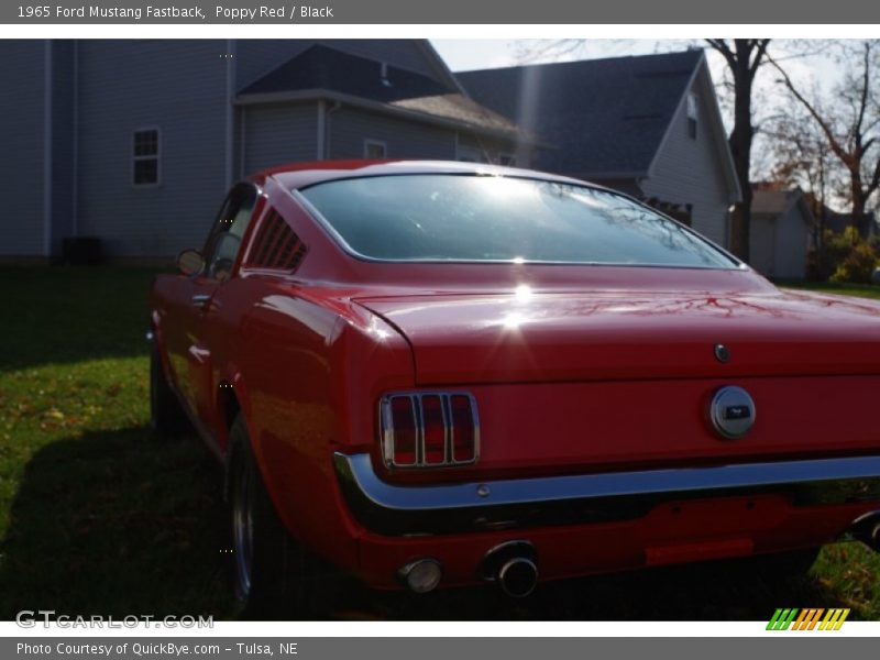 Poppy Red / Black 1965 Ford Mustang Fastback