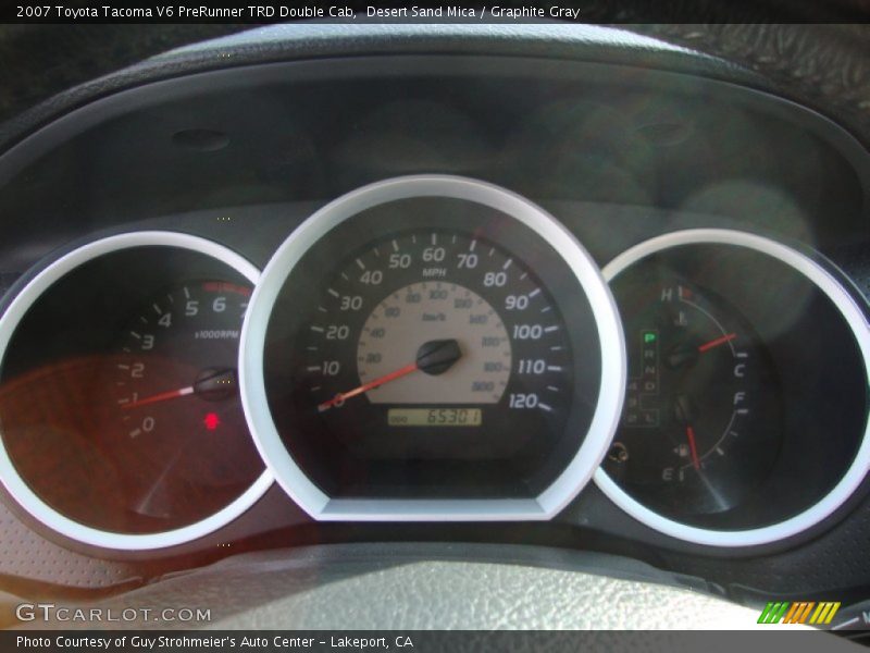 Desert Sand Mica / Graphite Gray 2007 Toyota Tacoma V6 PreRunner TRD Double Cab