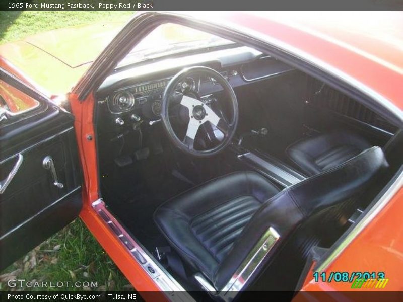 Poppy Red / Black 1965 Ford Mustang Fastback