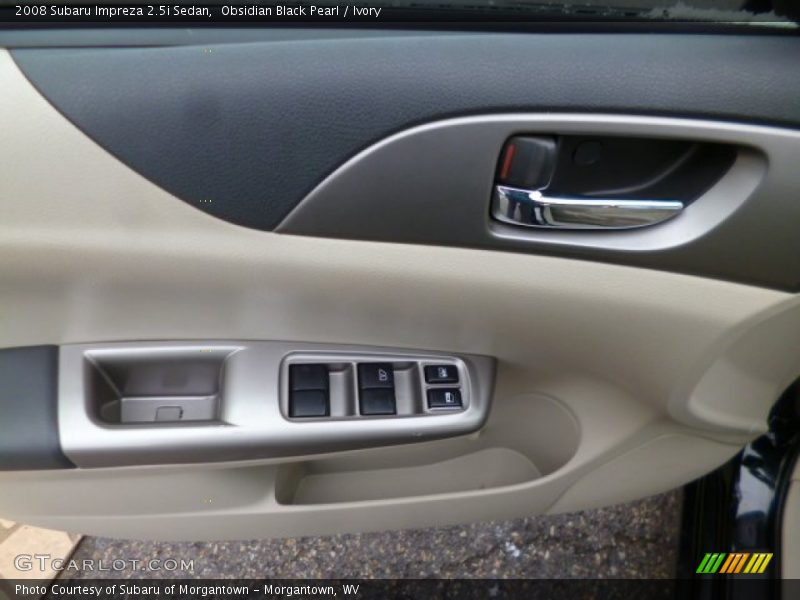 Obsidian Black Pearl / Ivory 2008 Subaru Impreza 2.5i Sedan